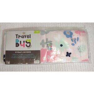 Goldbug Infant Car Seat Belt Cover - Floral - Baby Infant Style PINK- NEW